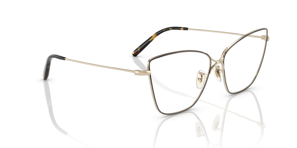 Sie Oliver Peoples Marlyse mit Gold/Tortoise Gestell und Klar Gläsern - Das Bild 3