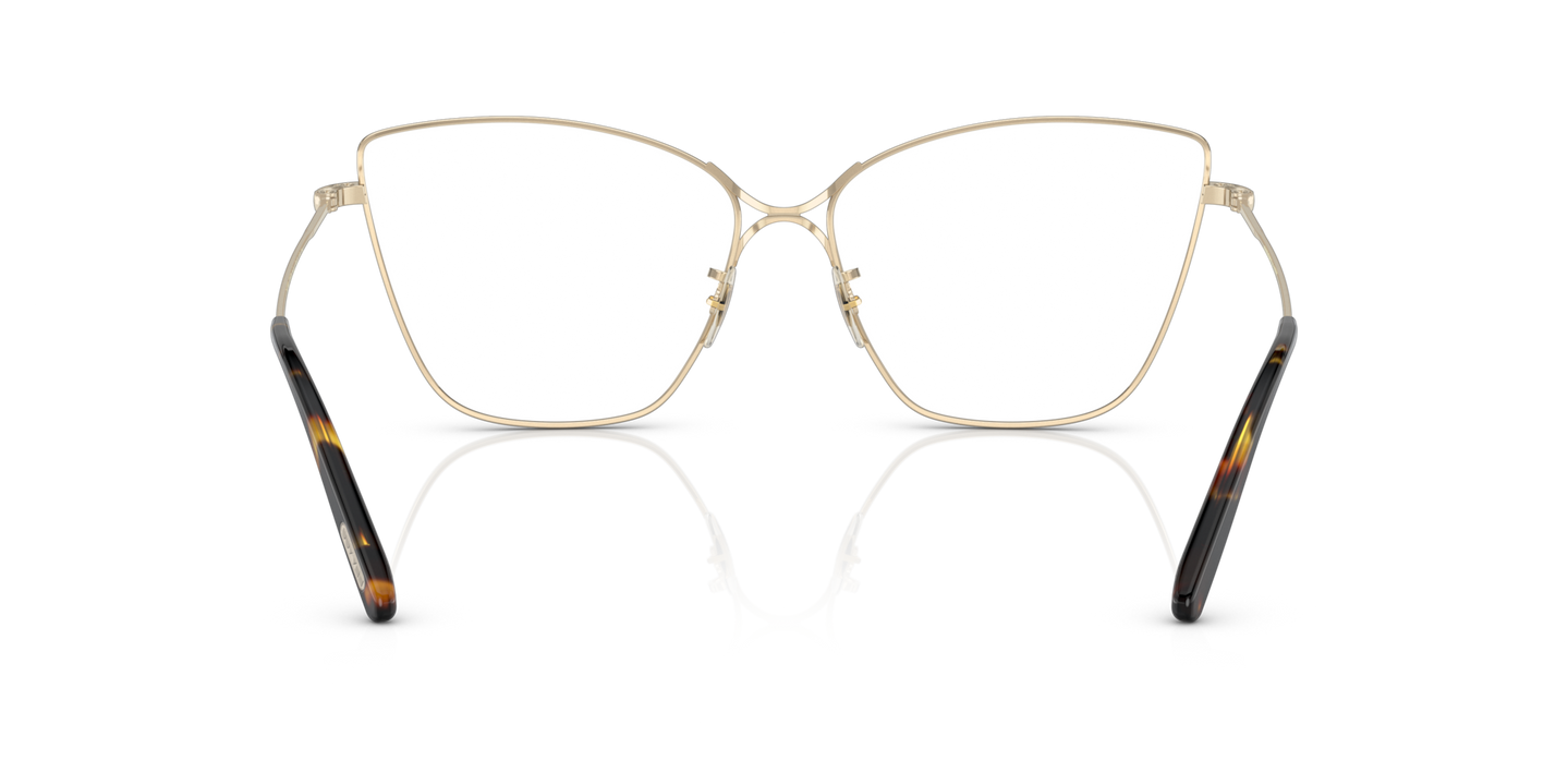 Oliver Peoples Marlyse avec une monture Or/Écaille de tortue et des verres Incolore - Image Plaquettes de nez