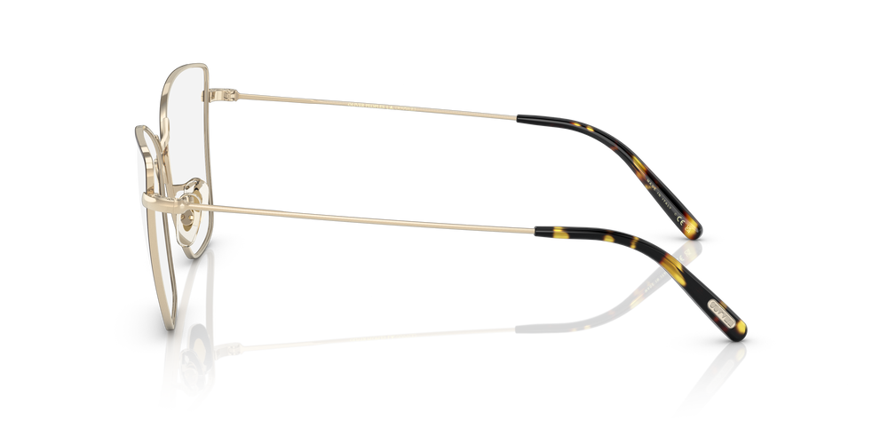 Sie Oliver Peoples Marlyse mit Gold/Tortoise Gestell und Klar Gläsern - Das Bild 4