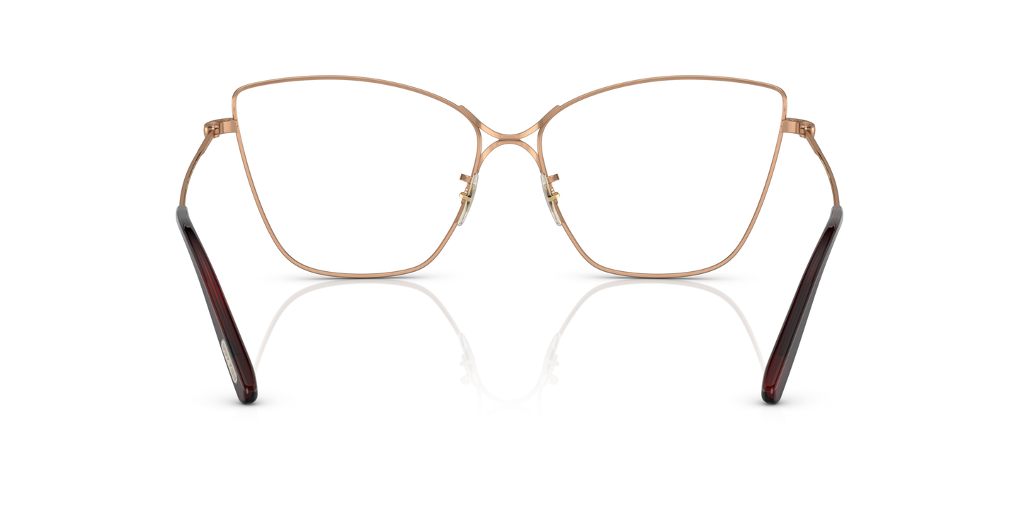 Oliver Peoples Marlyse with Rose Gold frame and Clear lenses - Image Nosepads