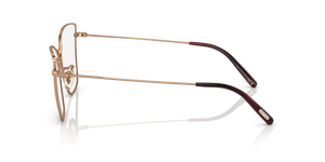 Sie Oliver Peoples Marlyse mit Rotgold Gestell und Klar Gläsern - Das Bild 4