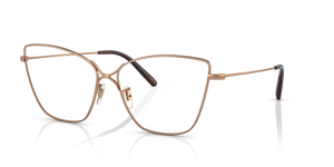 Sie Oliver Peoples Marlyse mit Rotgold Gestell und Klar Gläsern - Das Bild 1