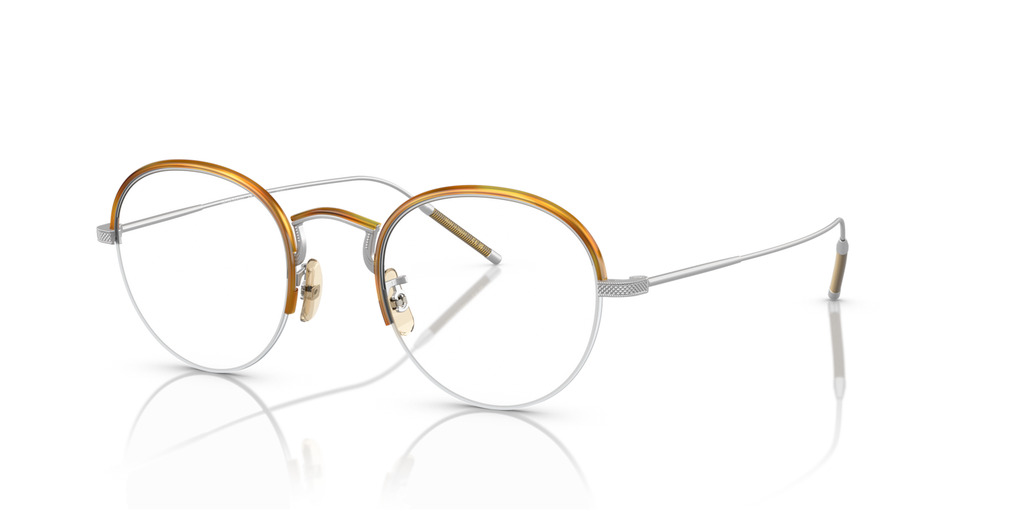 Oliver Peoples TK-6 with Silver/Amber Tortoise frame - Image Eyewire