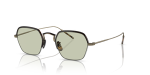 Oliver Peoples TK-7 avec monture Or patiné/ Écaille de tortue foncée - L'image 1