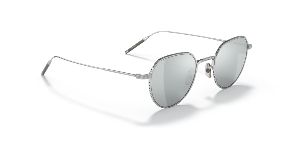 Oliver Peoples TK-4 mit Silber gebürstet Gestell - Das Bild 3