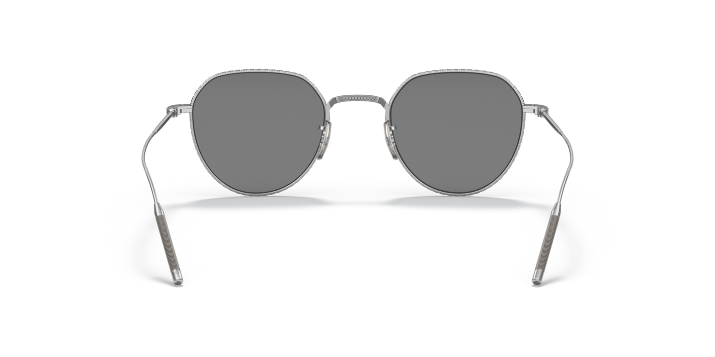 Oliver Peoples TK-4 with Brushed Silver frame - Image Nosepads