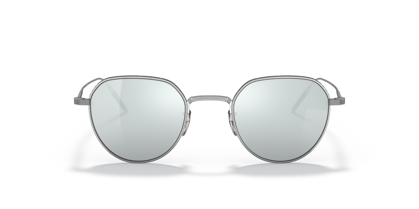 Oliver Peoples TK-4 with Brushed Silver frame - Image Lenses