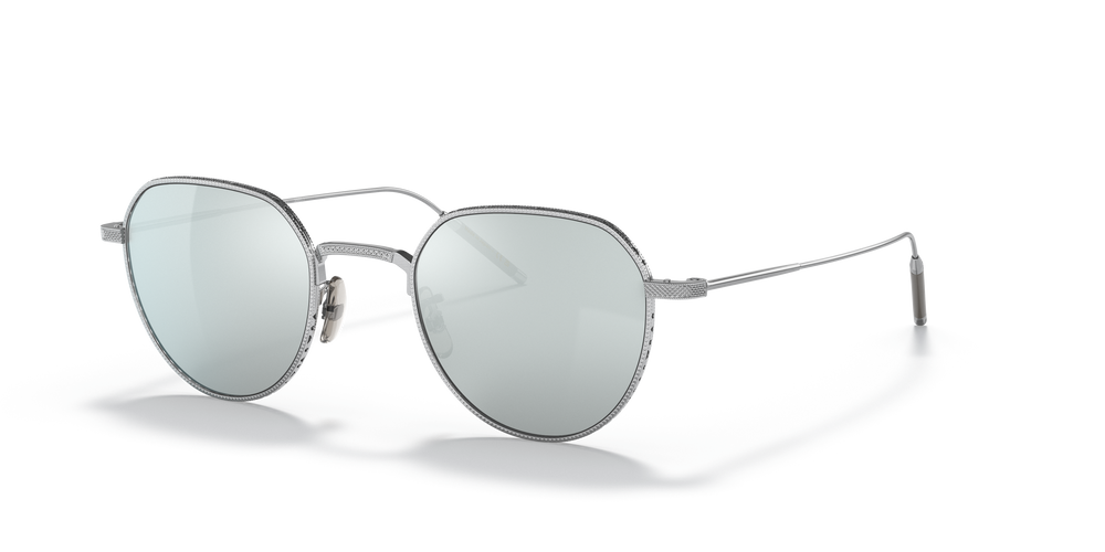 Oliver Peoples TK-4 mit Silber gebürstet Gestell - Das Bild 1