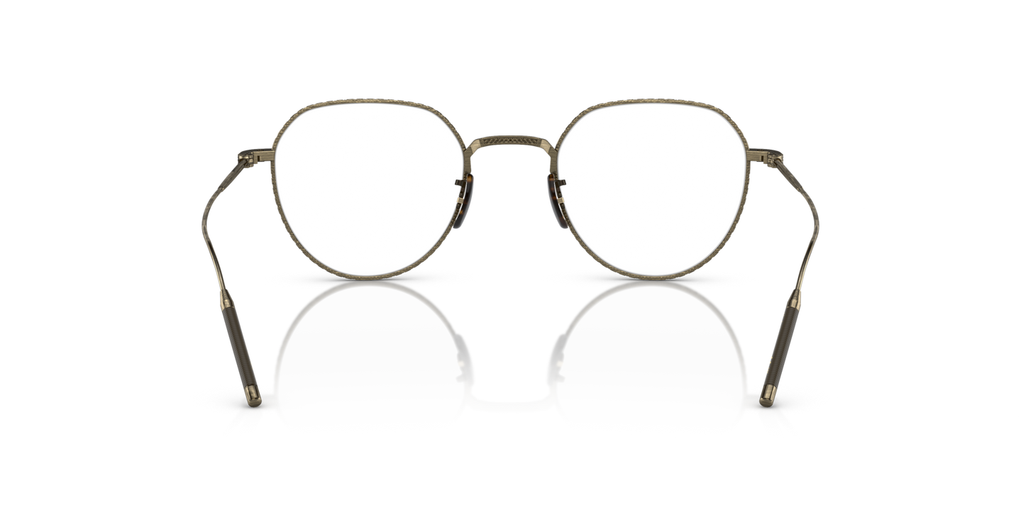 Oliver Peoples TK-4 with Antique Gold frame - Image Nosepads
