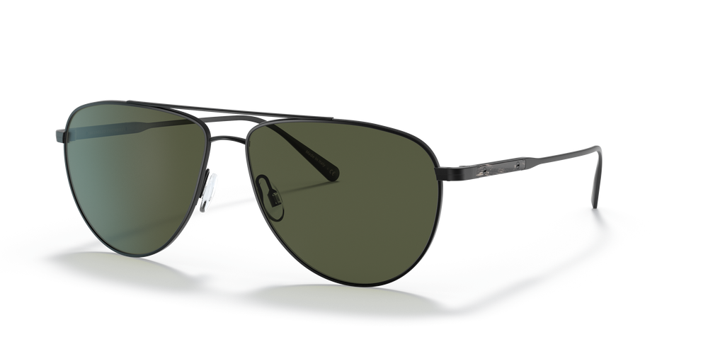 Oliver Peoples Disoriano with Matte Black frame and Green lenses - Image 3