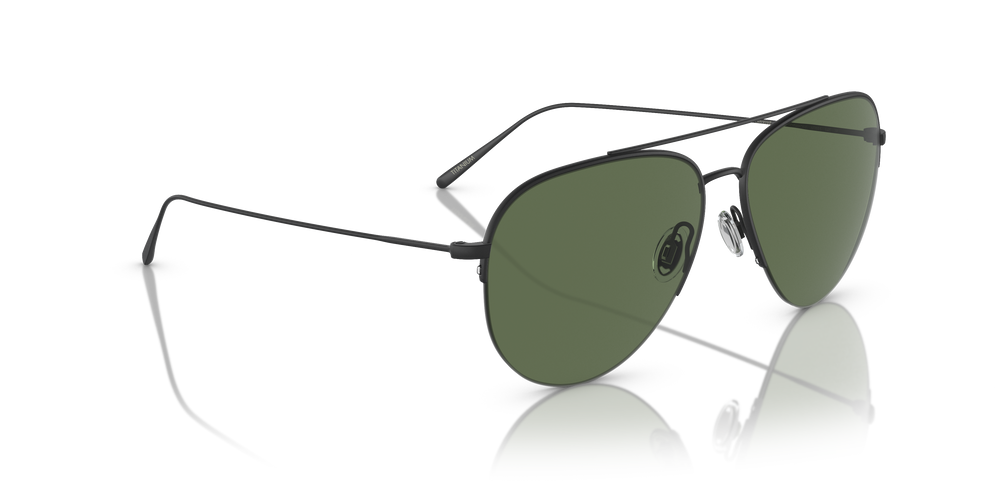 Oliver Peoples Cleamons con montatura Nero Opaco e lenti  Verde - L'immagine 3