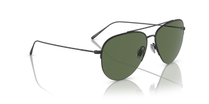 Oliver Peoples Cleamons con montatura Nero Opaco e lenti  Verde - L'immagine 3