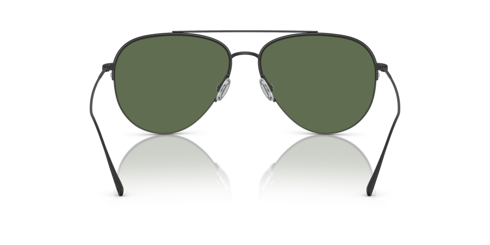 Sie Oliver Peoples Cleamons mit Matt Schwarz Gestell und Grün Gläsern - Bild 5