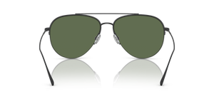 Oliver Peoples Cleamons con montatura Nero Opaco e lenti  Verde - L'immagine 5