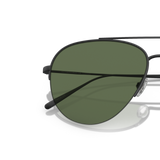 Sie Oliver Peoples Cleamons mit Matt Schwarz Gestell und Grün Gläsern - Variant