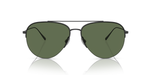 Sie Oliver Peoples Cleamons mit Matt Schwarz Gestell und Grün Gläsern - Bild 2