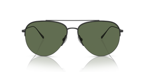 Oliver Peoples Cleamons with Matte Black frame and Green lenses - image 2