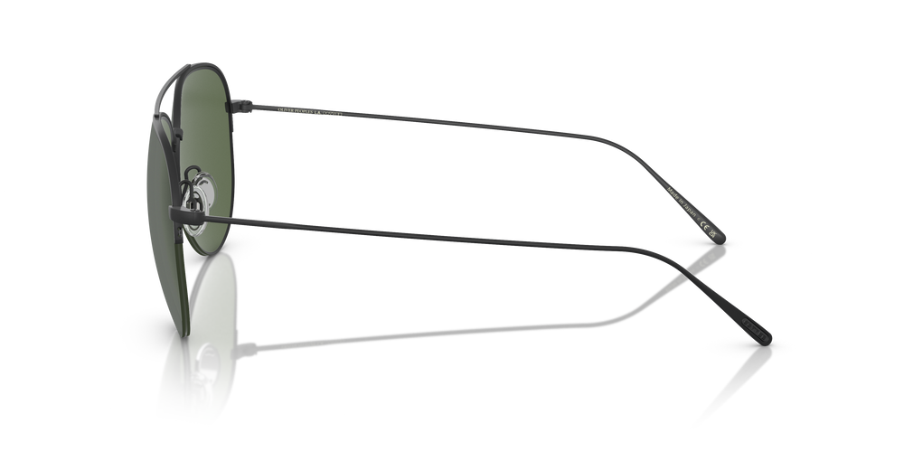 Sie Oliver Peoples Cleamons mit Matt Schwarz Gestell und Grün Gläsern - Bild 4