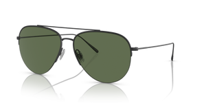 Oliver Peoples Cleamons with Matte Black frame and Green lenses - image 1