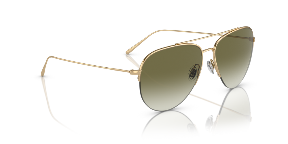 Oliver Peoples Cleamons avec une monture Or et des verres Vert - image 3