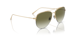Oliver Peoples Cleamons avec une monture Or et des verres Vert - image 3