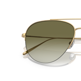 Oliver Peoples Cleamons with Gold frame and Green lenses - Variant