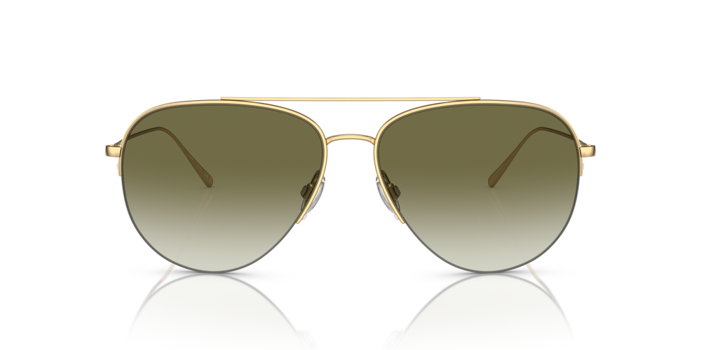Oliver Peoples Cleamons con montatura Oro e lenti  Verde - immagine 2