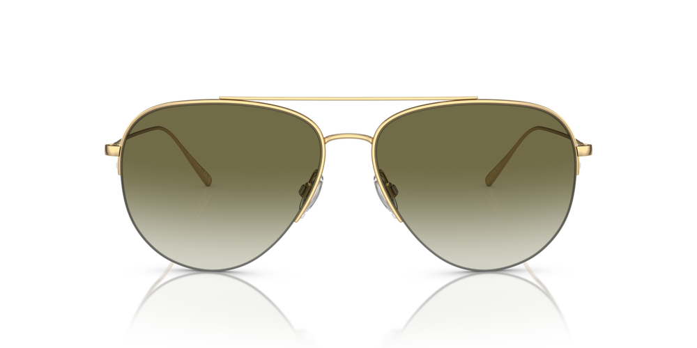 Oliver Peoples Cleamons avec une monture Or et des verres Vert - image 2