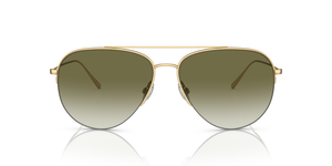 Oliver Peoples Cleamons avec une monture Or et des verres Vert - image 2