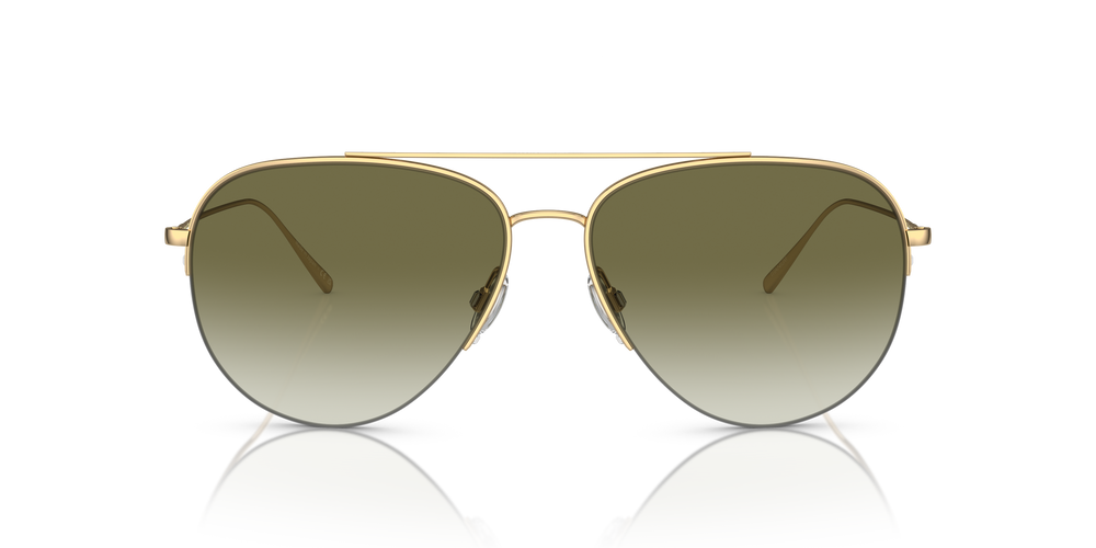 Oliver Peoples Cleamons with Gold frame and Olive Gradient lenses