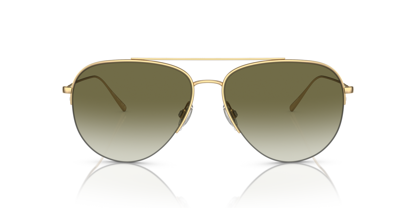 Oliver Peoples Cleamons with Gold frame and Green lenses - Image Material