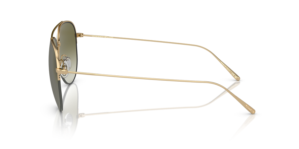 Sie Oliver Peoples Cleamons mit Gold Gestell und Grün Gläsern - Das Bild 4