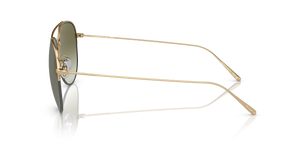 Sie Oliver Peoples Cleamons mit Gold Gestell und Grün Gläsern - Das Bild 4