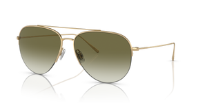 Sie Oliver Peoples Cleamons mit Gold Gestell und Grün Gläsern - Das Bild 1