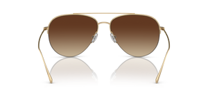 Oliver Peoples Cleamons con montatura Oro e lenti  Marrone - L'immagine 5