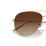 Oliver Peoples Cleamons con montatura Oro e lenti  Marrone - Variant