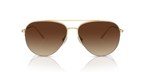 Oliver Peoples Cleamons con montatura Oro e lenti  Marrone - L'immagine 2