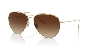 Oliver Peoples Cleamons with Gold frame and Brown lenses - Image 1