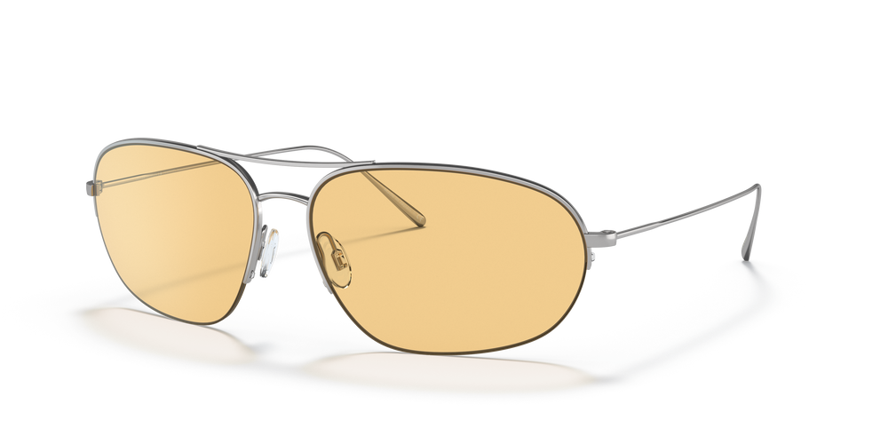 Oliver Peoples Kondor con montura Plateado y lentes Naranja - El 5
