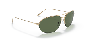 Oliver Peoples Kondor con montura Oro y lentes Verde - El 3