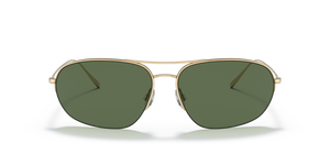 Oliver Peoples Kondor con montura Oro y lentes Verde - El 2