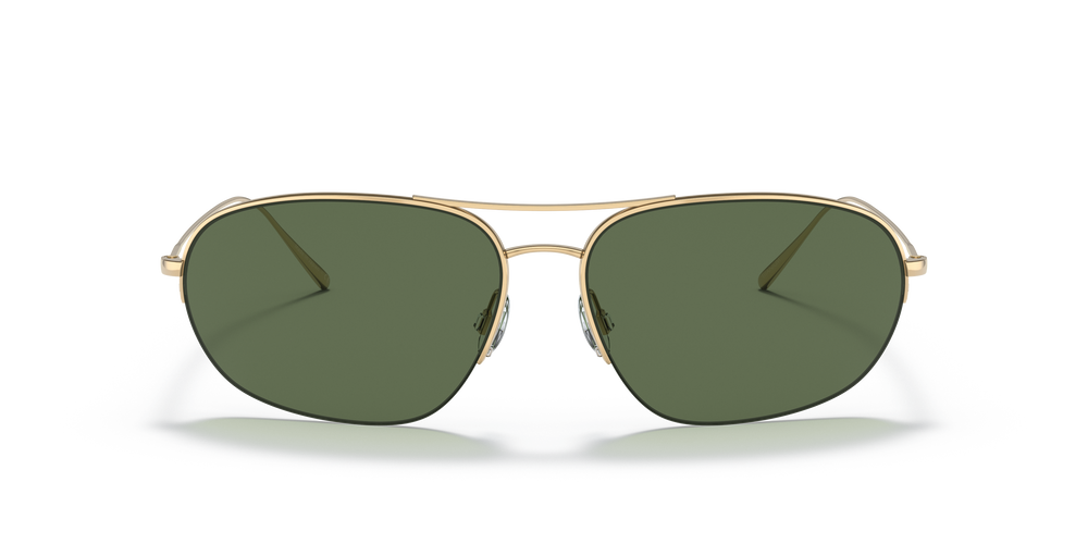 Oliver Peoples Kondor con montatura Oro e lenti  Verde - L'immagine 2