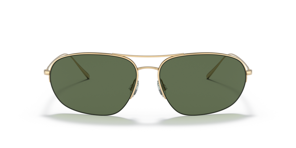 Oliver Peoples Kondor avec une monture Or et des verres Vert - image 2