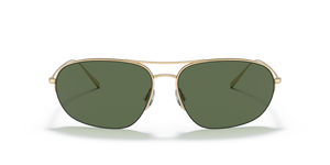 Oliver Peoples Kondor avec une monture Or et des verres Vert - image 2