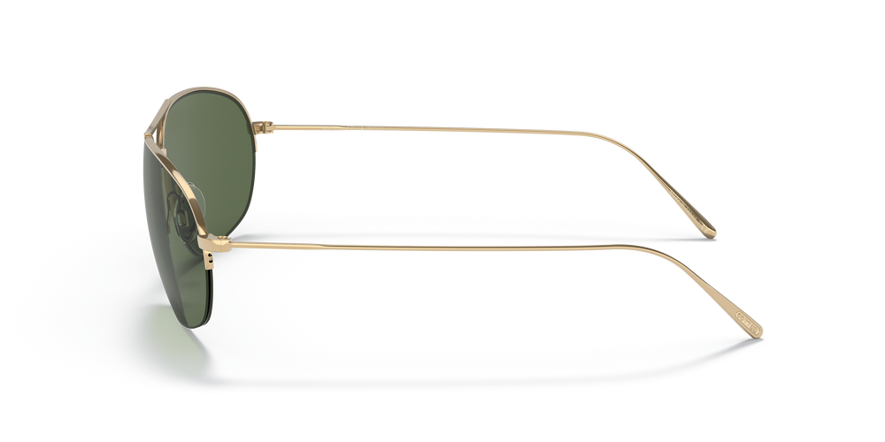 Oliver Peoples Kondor con montura Oro y lentes Verde - El 4