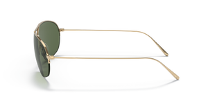 Oliver Peoples Kondor con montura Oro y lentes Verde - El 4