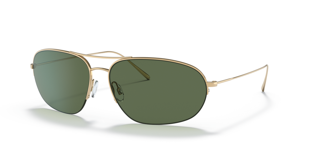 Oliver Peoples Kondor con montura Oro y lentes Verde - El 1