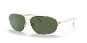 Oliver Peoples Kondor con montura Oro y lentes Verde - El 1