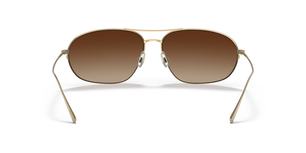 Oliver Peoples Kondor avec une monture Or et des verres Brun - L'image 5