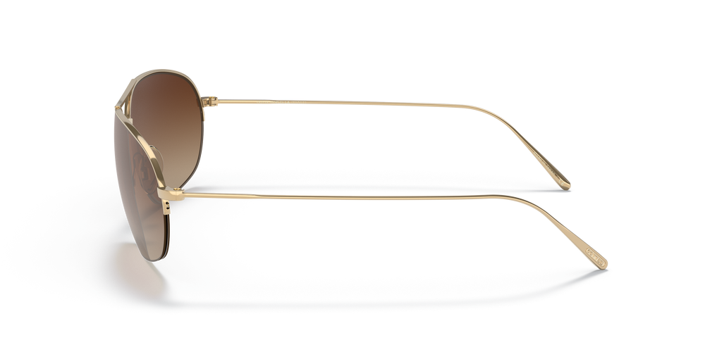 Oliver Peoples Kondor avec une monture Or et des verres Brun - L'image 4